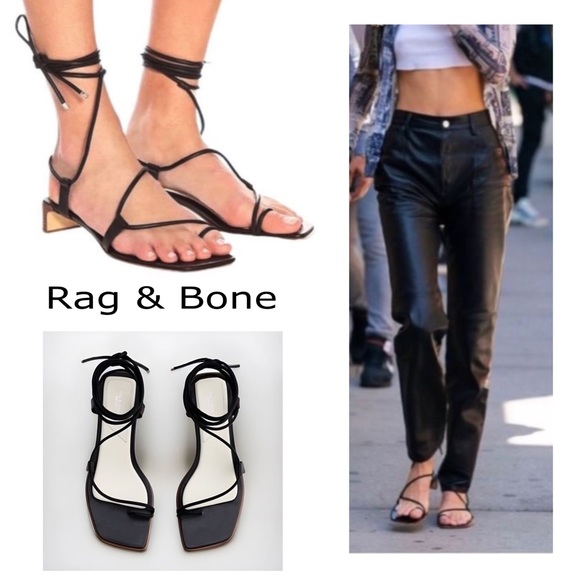 Rag & Bone Cindy Tie Strappy Sandals - Picture 1 of 16